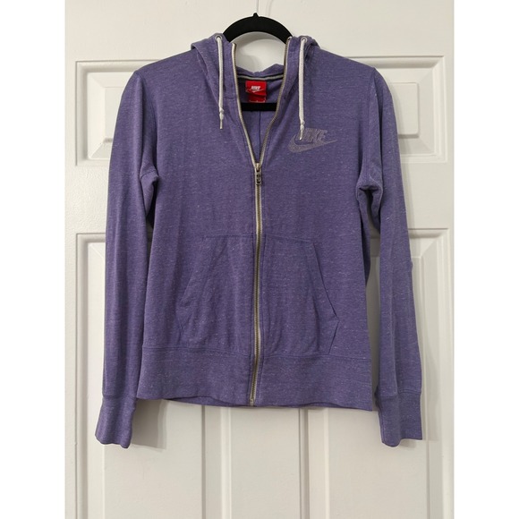 Nike Tops - Nike | Full Zip Heathered Hoodie | Medium || Purple|